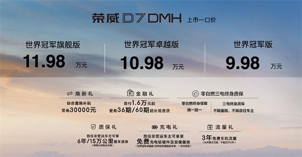 中国混动问鼎世界之巅，荣威DMH双车正式上市